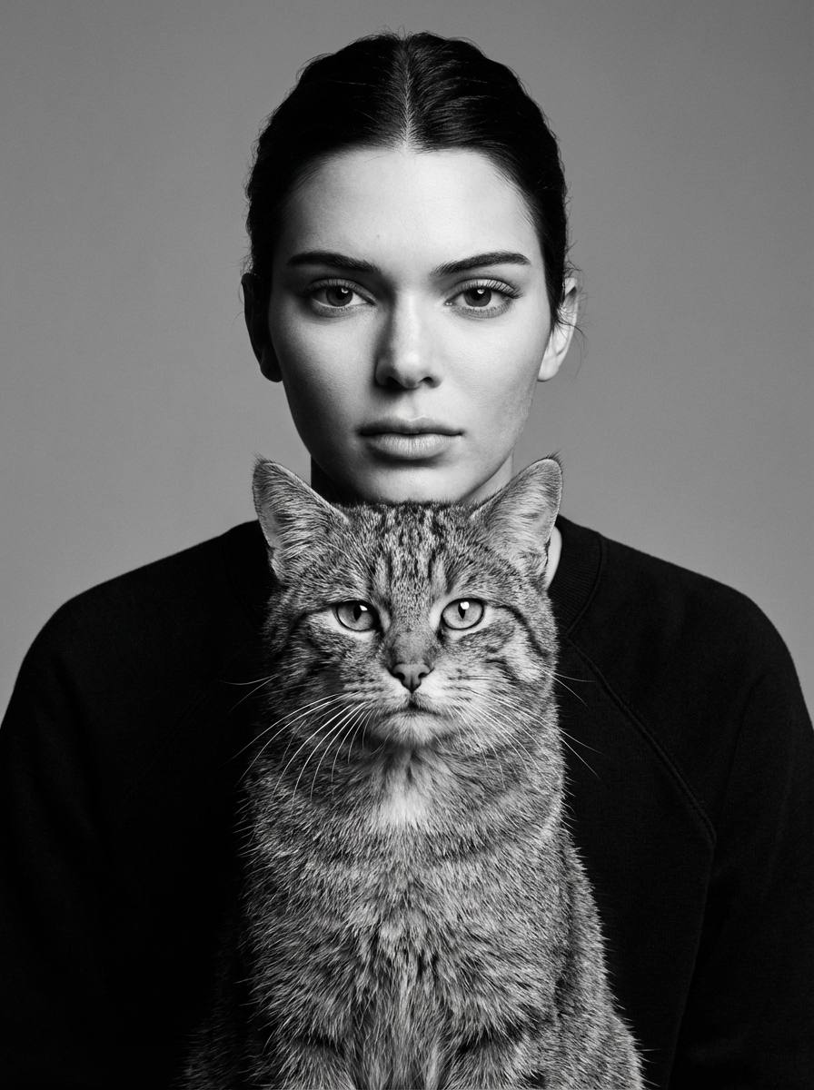Портрет с котиком