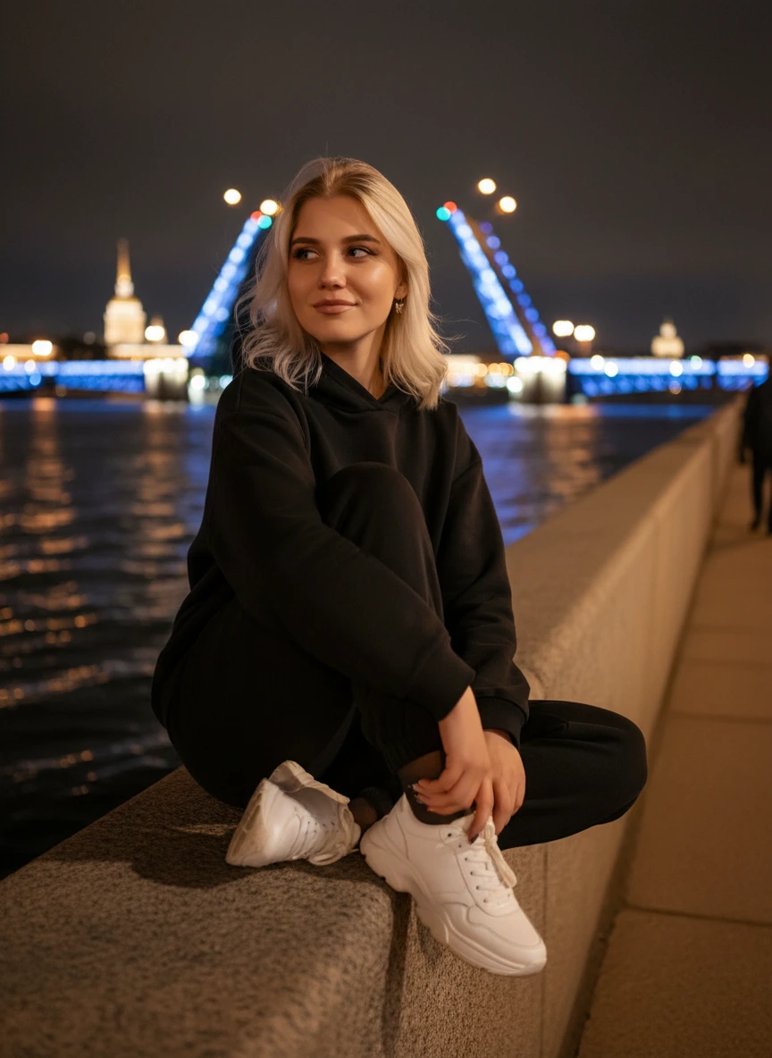 На парапете набережной