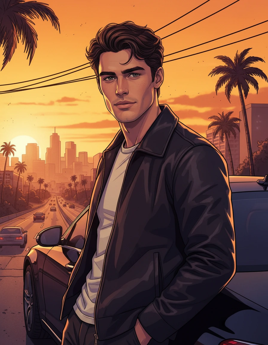 В стиле игры GTA