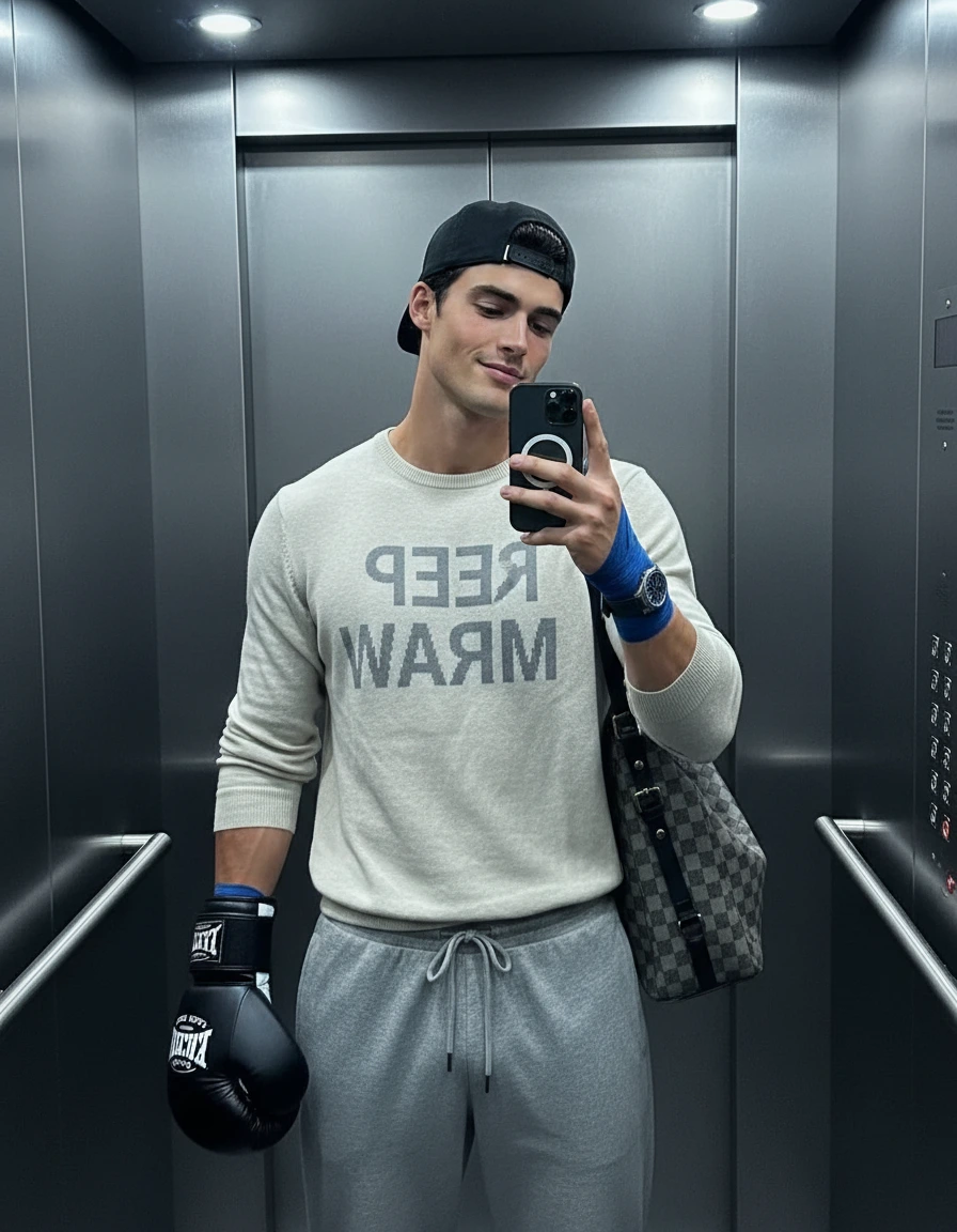 В лифте «KEEP WARM»