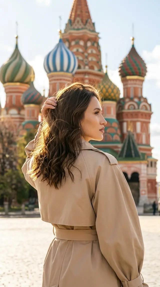 На фоне Собора в Москве