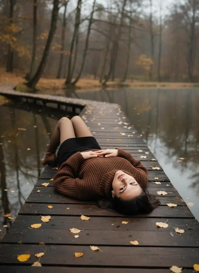 У тихого лесного пруда