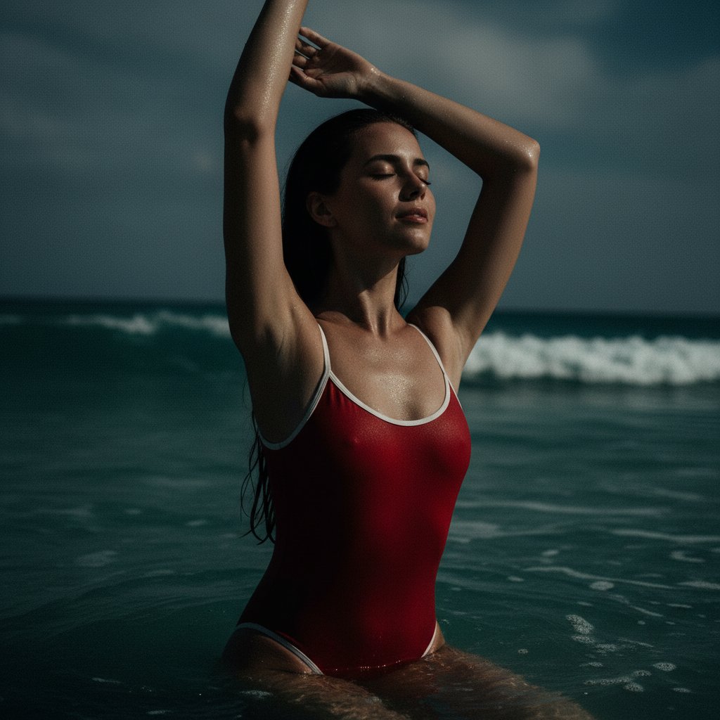 Женская фотосессия на море