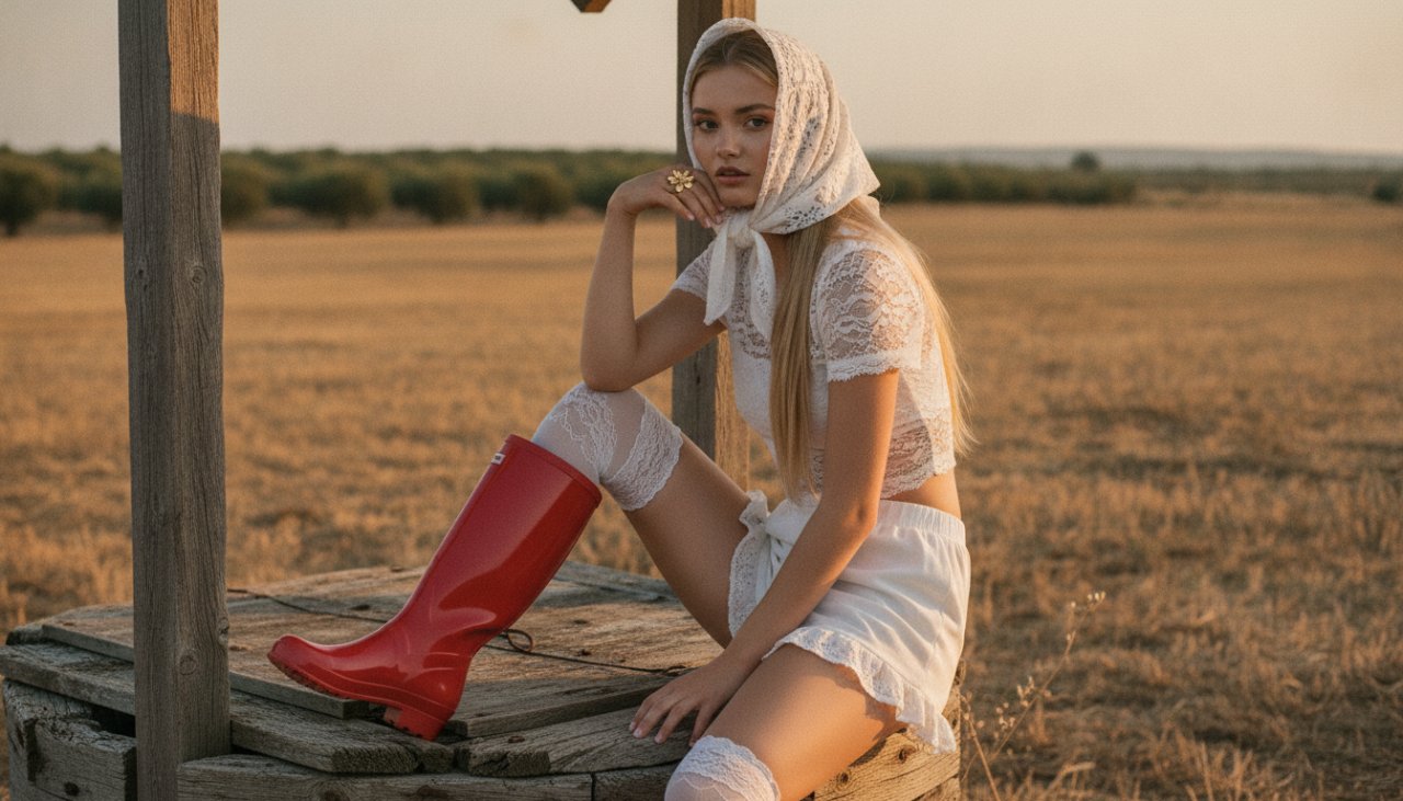 Фотосессия в деревенском стиле